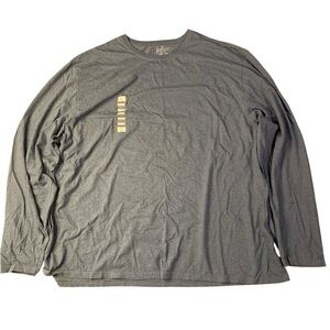 Denver Hayes 50 Wash Long Sleeve Classic Fit T-Shirt - 3XL - Blue Marl